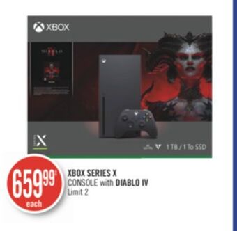 Shoppers Drug Mart Xbox series x console with diablo iv offer