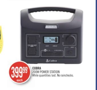 Shoppers Drug Mart Cobra 200w power station offer
