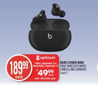 Shoppers Drug Mart Beats studio buds true wireless noise cancelling earbuds offer