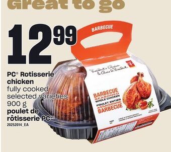 Independent City Market Pc rotisserie chicken, 900 g offer
