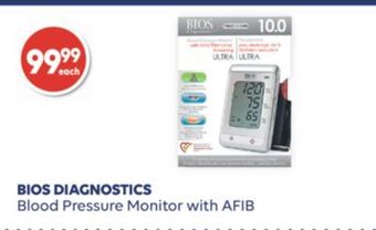 Wellwise by Shoppers Bios diagnostics blood pressure monitor with afib offer
