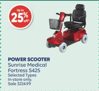 Wellwise by Shoppers Fortress s425 power scooter offer
