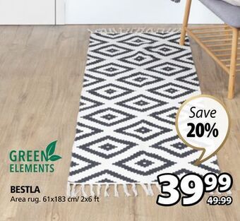 JYSK Bestla area rug offer
