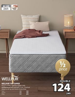 JYSK Wellpur t40 topper offer
