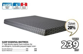 JYSK Sleep essential mattress offer