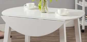JYSK Axel white lacquered dining set offer