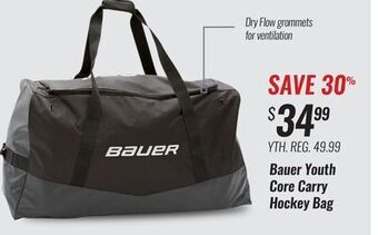 Hockey Life Bauer youth core carry hockey bag offer