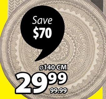 JYSK Ostend flat woven outdoor rug offer