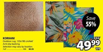 JYSK Korhani outdoor rug offer