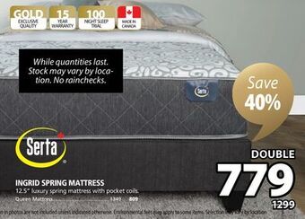 JYSK Ingrid spring mattress offer