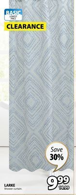 JYSK Larke shower curtain offer