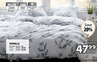 JYSK Pernille duvet cover set offer
