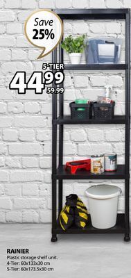 JYSK Rainier plastic storage shelf unit offer