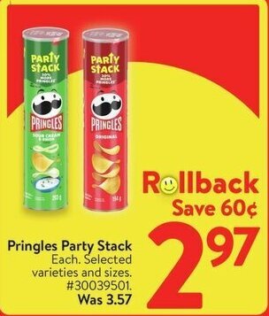 Walmart Pringles Party Stack offer