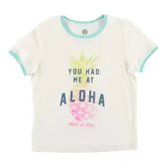 Giant Tiger Maui & sons women's screen printed ringer t-shirt offer