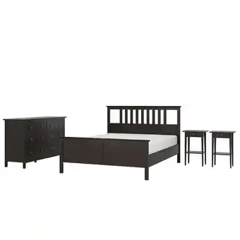 IKEA Hemnes bedroom furniture, set of 4, black-brown, queen offer