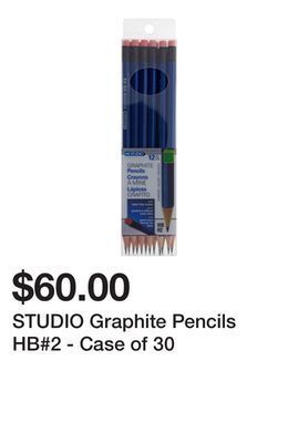 Dollarama Studio graphite pencils hb#2 - case of 30 offer