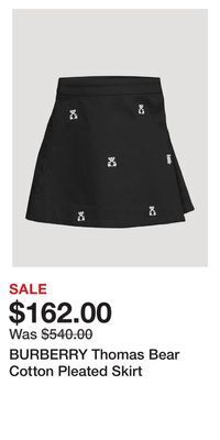 Holt Renfrew Burberry thomas bear cotton pleated skirt offer