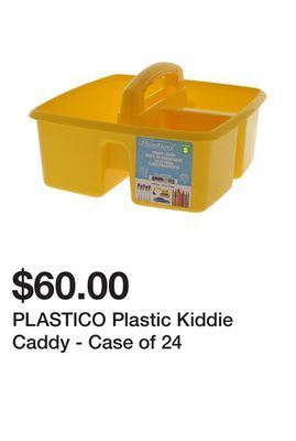 Dollarama Plastico plastic kiddie caddy - case of 24 offer
