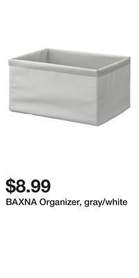 IKEA Baxna organizer, gray/white offer