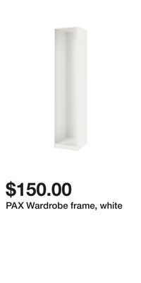 IKEA Pax wardrobe frame, white offer