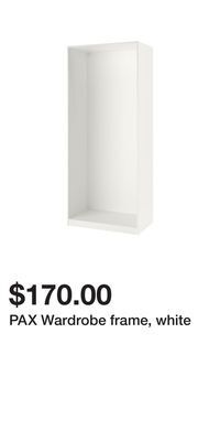 IKEA Pax wardrobe frame, white offer
