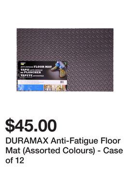 Dollarama Duramax anti-fatigue floor mat (assorted colours) - case of 12 offer