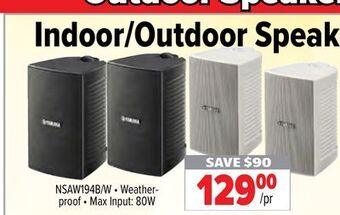 2001 Audio Video Yamaha indoor/outdoor speakers offer