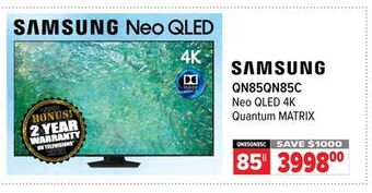 2001 Audio Video Samsung 85 neo qled 4k quantum matrix offer