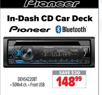 2001 Audio Video Pioneer in-dash cd car deck offer
