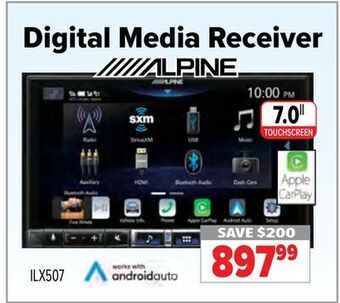 2001 Audio Video Alpine 7.0 digital media receiver offer