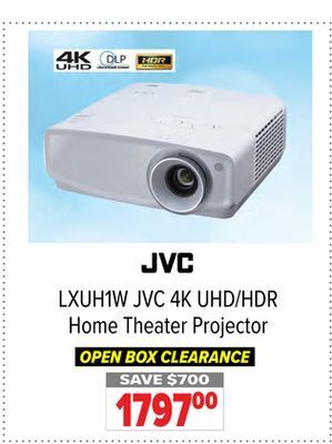2001 Audio Video Jvc 4k uhd/hdr home theater projector offer