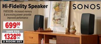2001 Audio Video Sonos hi-fidelity speaker offer