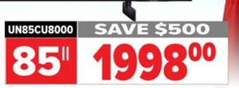 2001 Audio Video Samsung 85 led 120hz premium bt smart offer