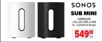 2001 Audio Video Sonos sub mini offer