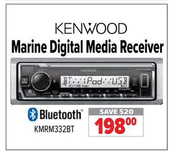 2001 Audio Video Kenwood marine digital media receiver offer