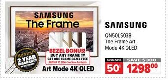 2001 Audio Video Samsung 55 the frame art mode 4k qled offer