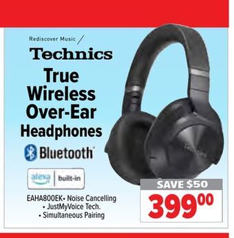 2001 Audio Video Technics true wireless over-ear headphones offer