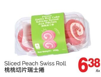 T&T Supermarket Sliced peach swiss roll offer