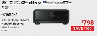 Visions Electronics Yamaha 7.2-ch home theatre network receiver offer