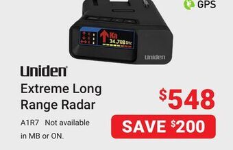 Visions Electronics Uniden extreme long range radar offer