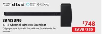 Visions Electronics Samsung 5.1.2-channel wireless soundbar offer