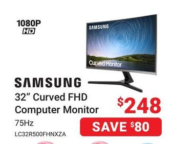 Visions Electronics Samsung 32 curved fhd computer monitor offer