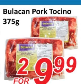 Seasons Foodmart Bulacan pork tocino offer