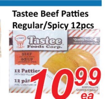 Seasons Foodmart Tastee beef patties regular/spicy offer