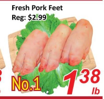 Seasons Foodmart Fresh pork feet offer