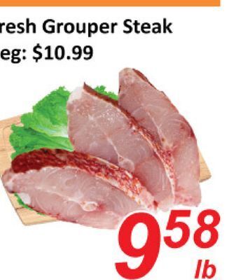 Seasons Foodmart Fresh grouper steak offer