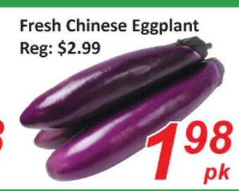 Seasons Foodmart Fresh chinese eggplant offer