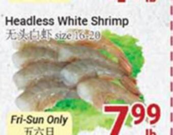 Oceans Fresh Food Market Headless white shrimp offer