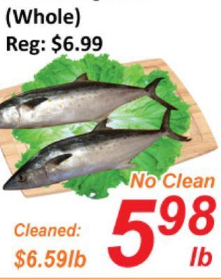 Seasons Foodmart Fresh king fish (whole) offer